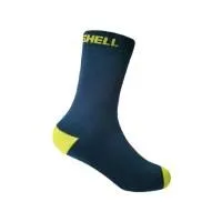 Уцененный товар Водонепроницаемые детские носки DexShell Ultra Thin Children Socks синий/желтый M (18-20 см)(Вскрытая, надорванная упаковка)