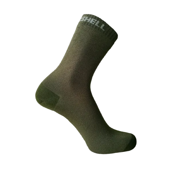 Водонепроницаемые носки DexShell Ultra Thin Crew оливковый/зеленый
